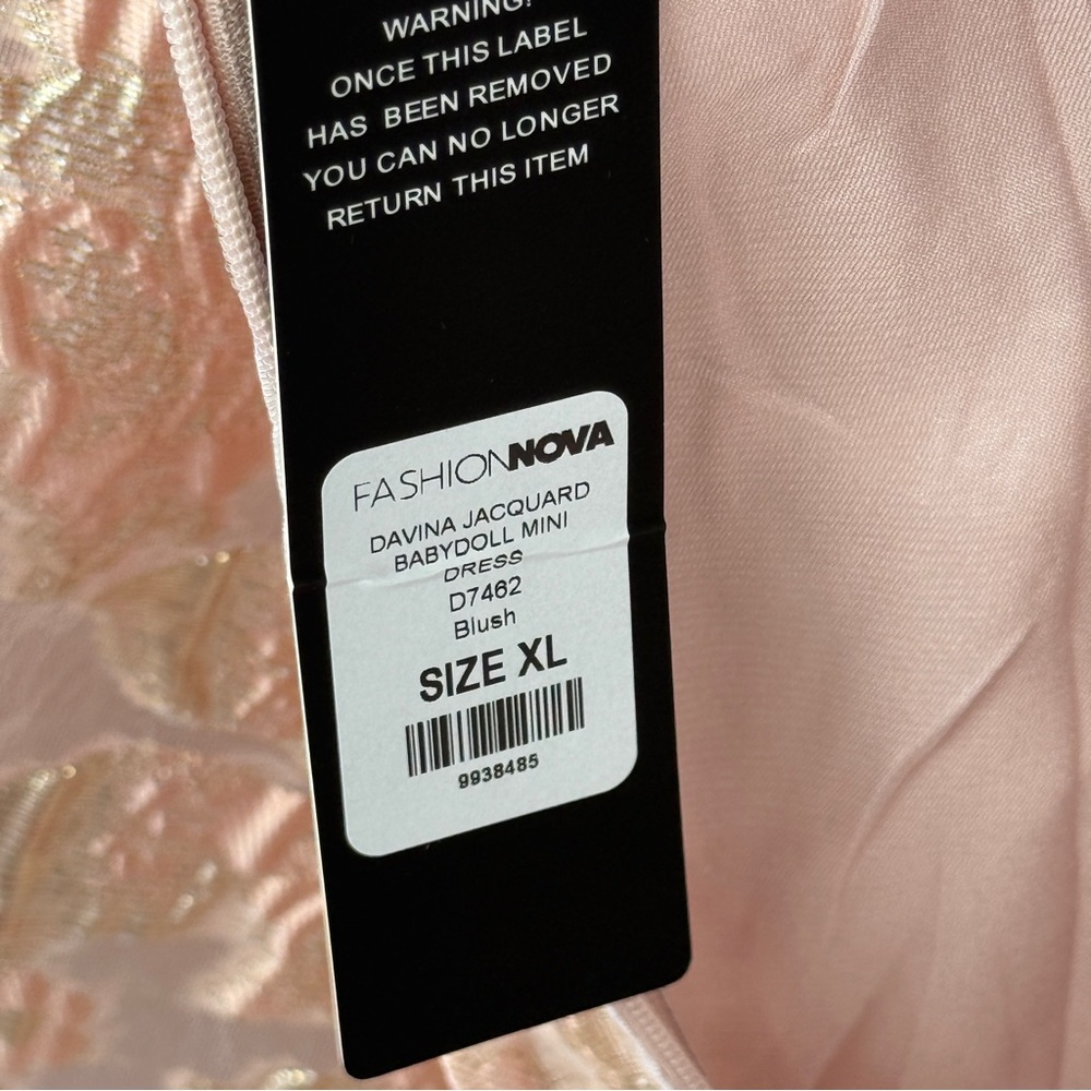 Fashion Nova Pink and Gold Dress #131 - Picture 4 of 4